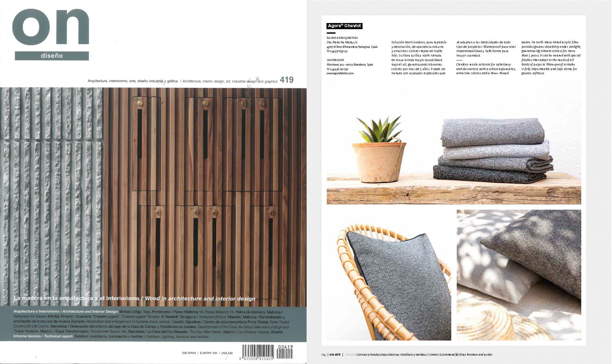 ON Diseño n419 - Agora Fabrics